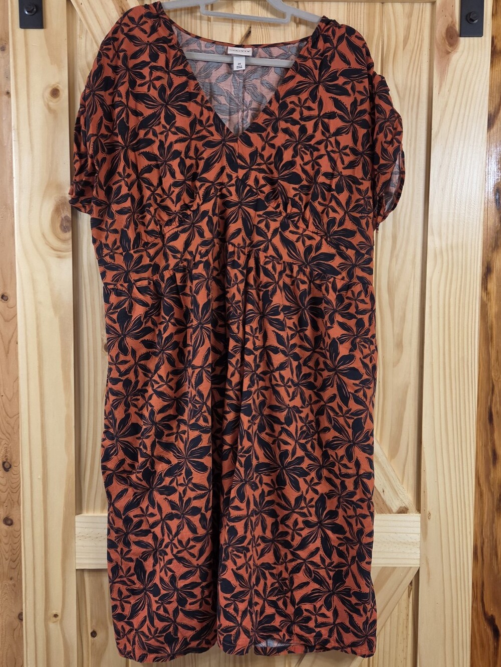 Ava & Viv 100% Cotton Midi Length Floral Dress
